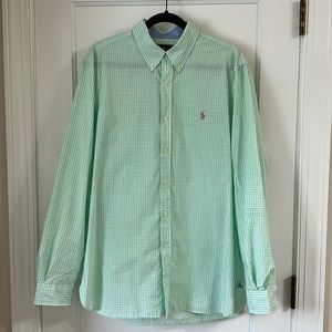 Ralph Lauren 100% cotton Gingham Oxford.